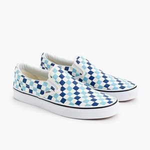 Vans Slip-On 'Checkerboard Blue Topaz'